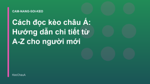 Read more about the article Cách đọc kèo châu Á: Hướng dẫn chi tiết từ A-Z cho người mới